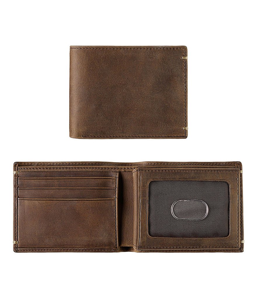 Johnston & Murphy Men's Leather Flip Bifold Wallet