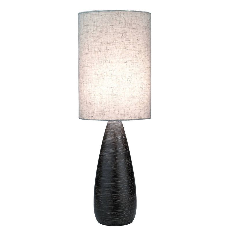 Lite Source Quatro II 1 Light Table Lamp  - Brushed Dark Bronze
