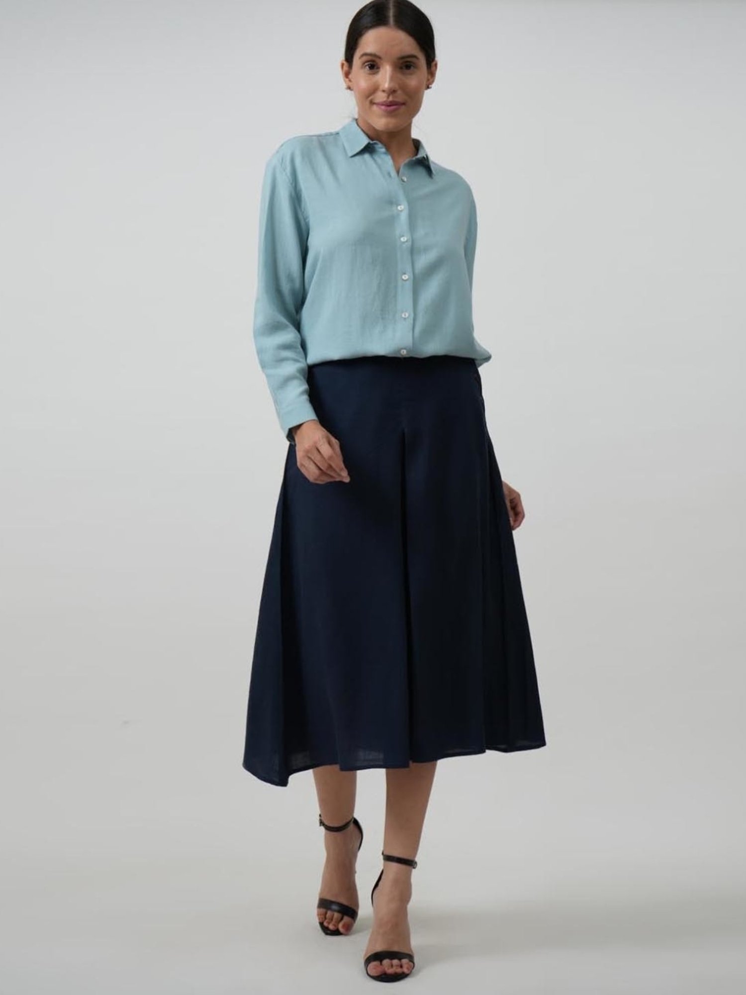 Saltpetre Elegant Blue Shirt in Tencel