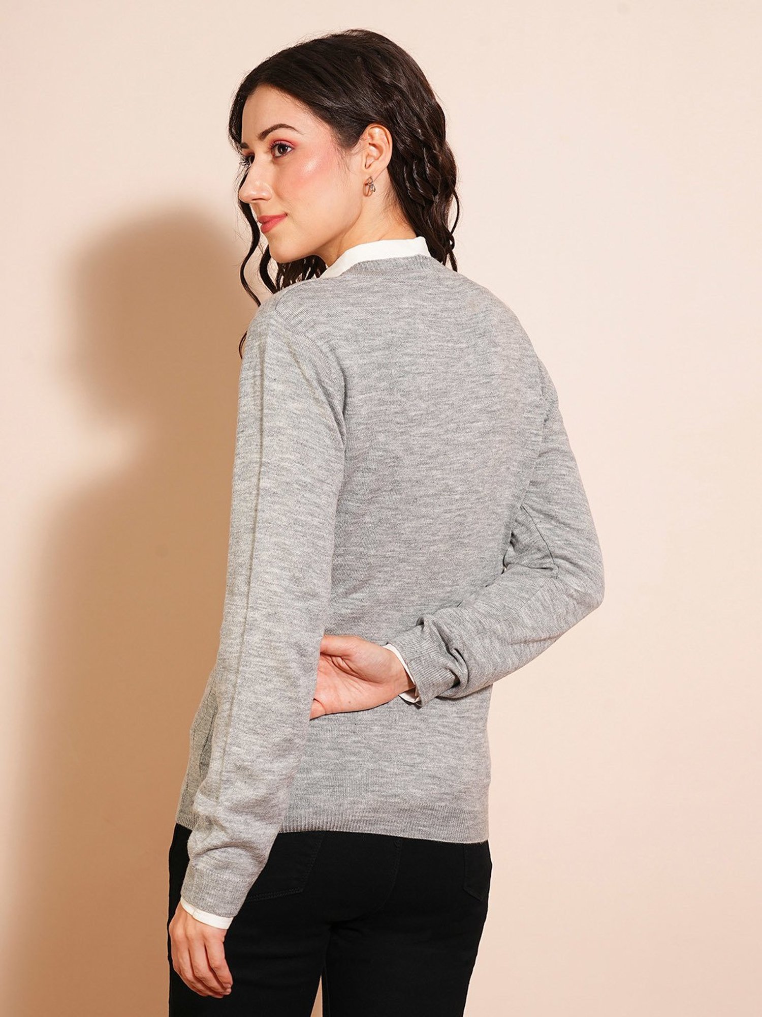 Globus Grey Regular Fit Sweater