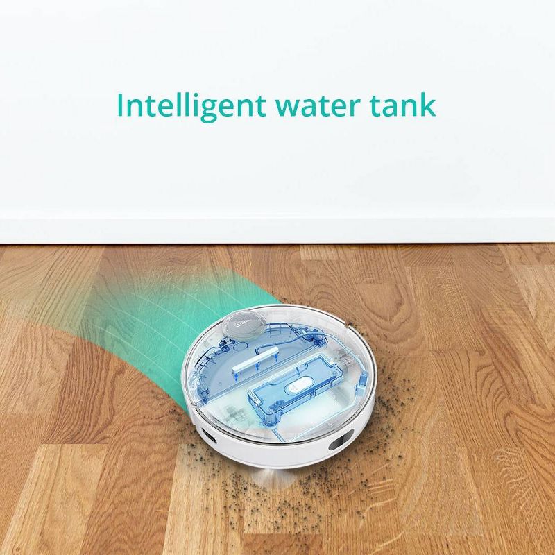 bObsweep PetHair Vision Wi-Fi Connected Robot Vacuum Cleaner and Mop - Steel