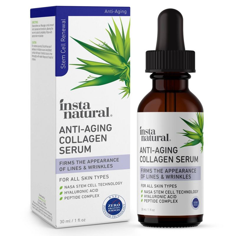 InstaNatural Anti-Aging Collagen Facial Serum – 1 fl oz