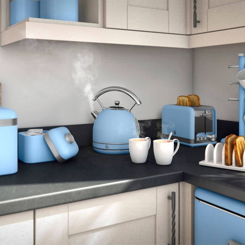 Haden Dorset 2-Slice Wide Slot Stainless Steel Countertop Retro Toaster with Adjustable Browning Control, Red