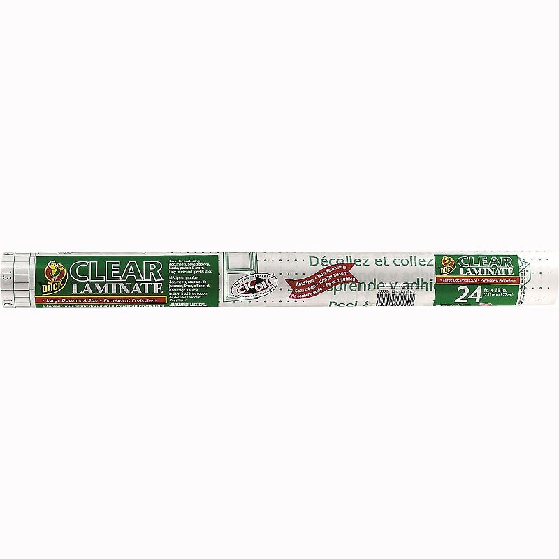 Shurtech Laminate Roll Peel and Stick Permanent 18"x24' Clear 1115016