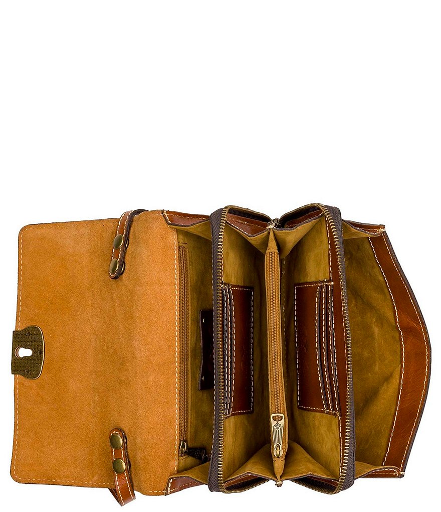 Patricia Nash Heritage Collection Turn Lock Laval Leather Crossbody Bag