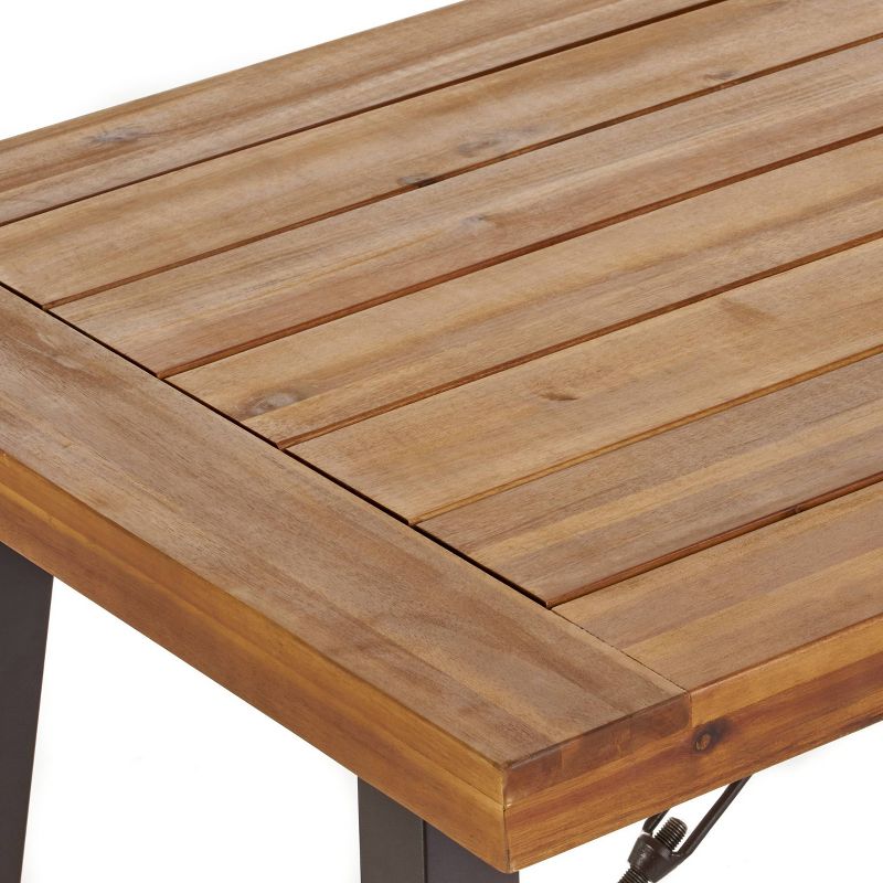 Circi 5pc Outdoor Dining Set - Black and Charcoal - CosmoLiving by Cosmoplitan