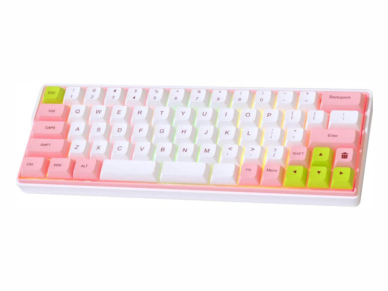 KEMOVE 64-66 Dolch Bluetooth 5.1 Hot-swappable Convertible 60% RGB Mechanical Gaming Keyboard - Wireless/Wired Mode, 100% PBT Keycaps, Full Keys Programmable for Win/Mac (Gateron Optical Blue Switch)