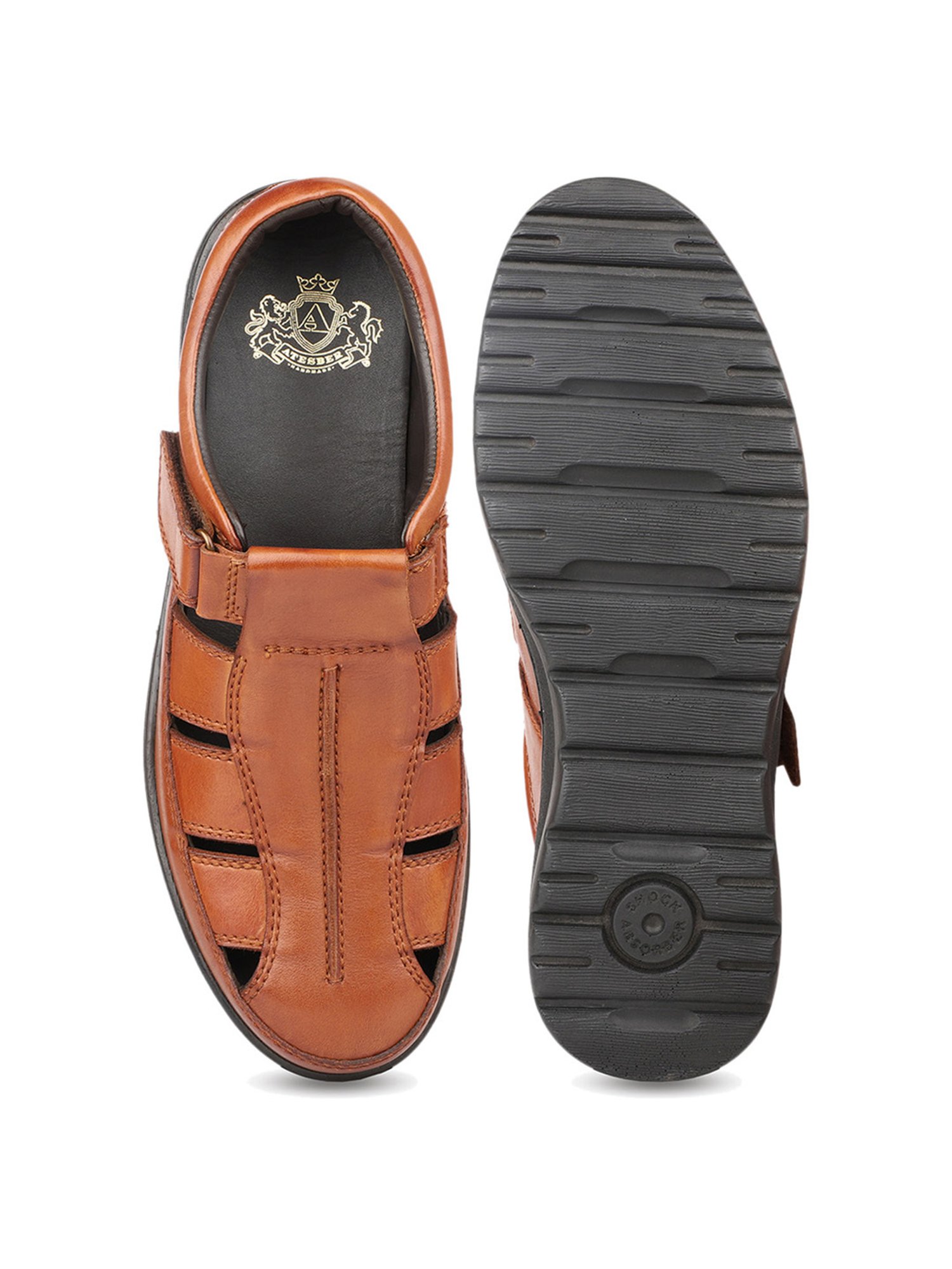 Atesber by Inc.5 Men's Tan Fisherman Sandals