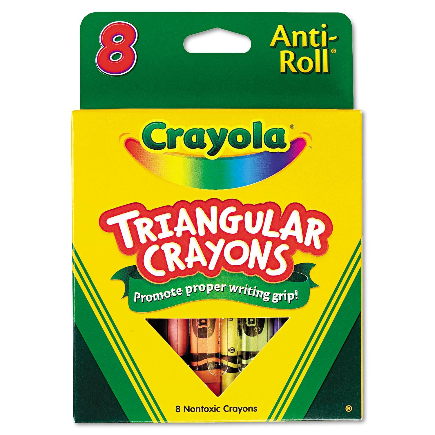 Crayola Triangular Crayons 8 Colors/Box 524008