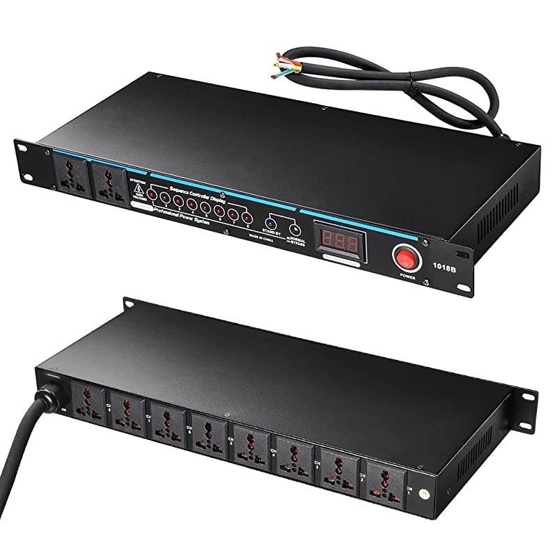 10 Outlets Gtype Rack Mountable 30 Amp Power Conditioner with LED Display
