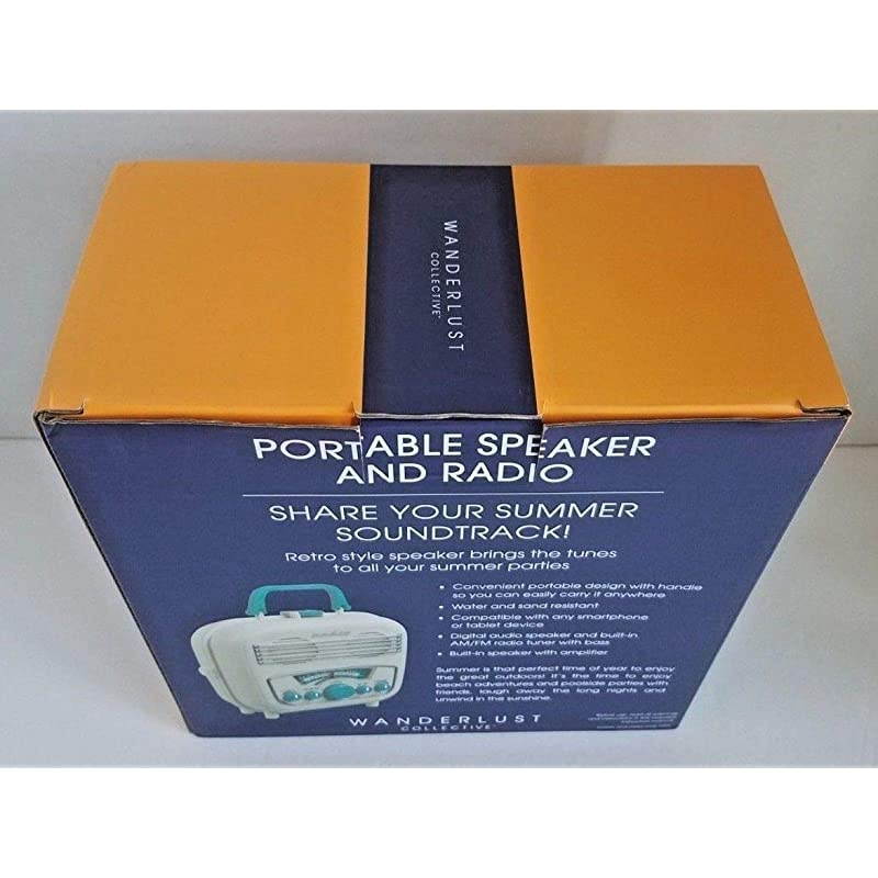 Speaker with Amplifier and AMFM Radio New