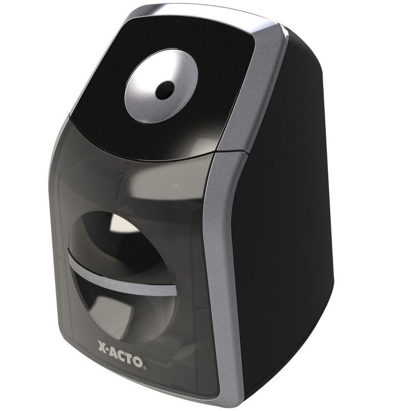 X-ACTO SharpX Classic Electric Steel Pencil Sharpener, 4 x 3 x 5-1/10 Inches, Black