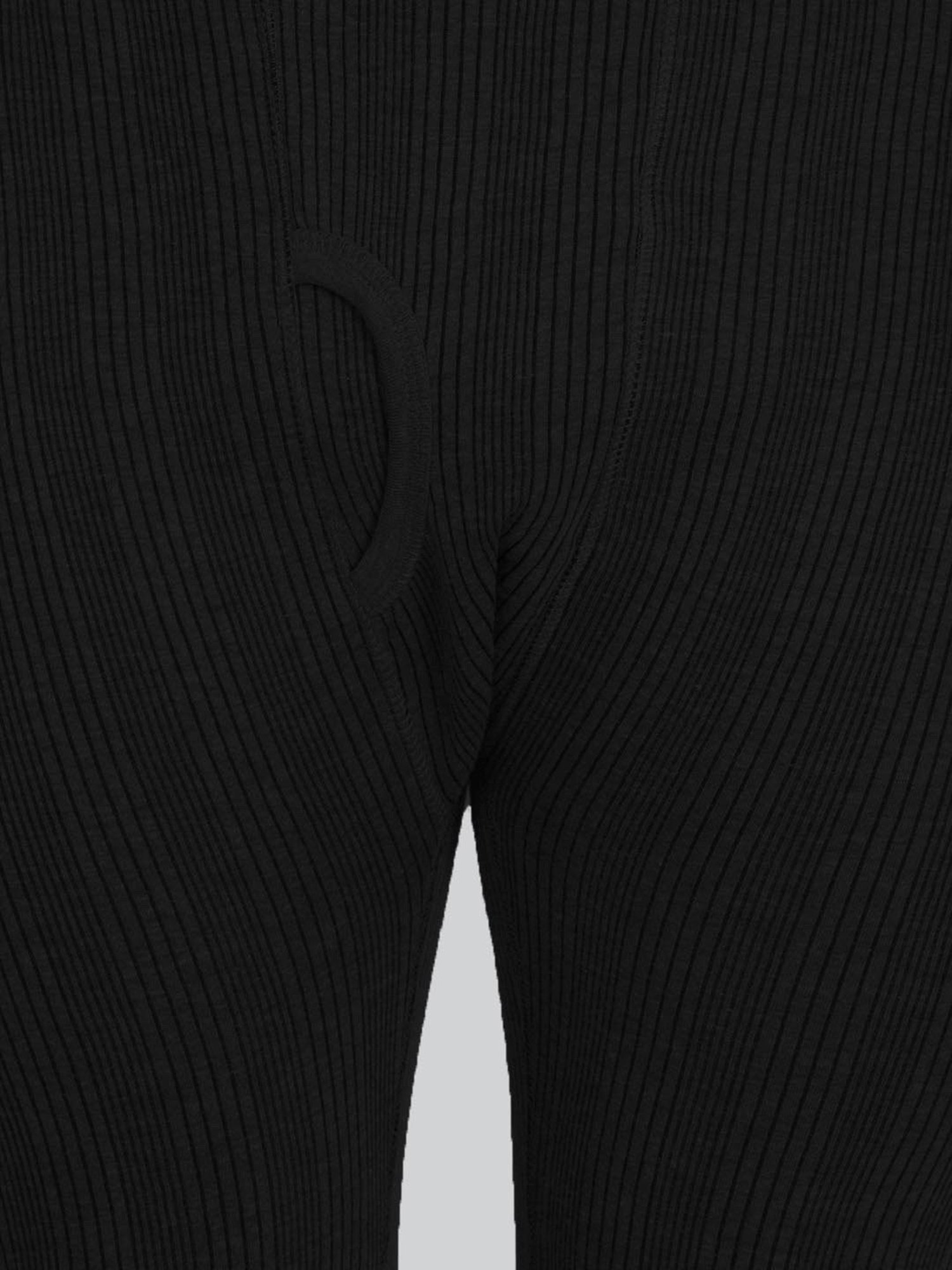 LUX Inferno Black Skinny Fit Striped Thermal Bottoms