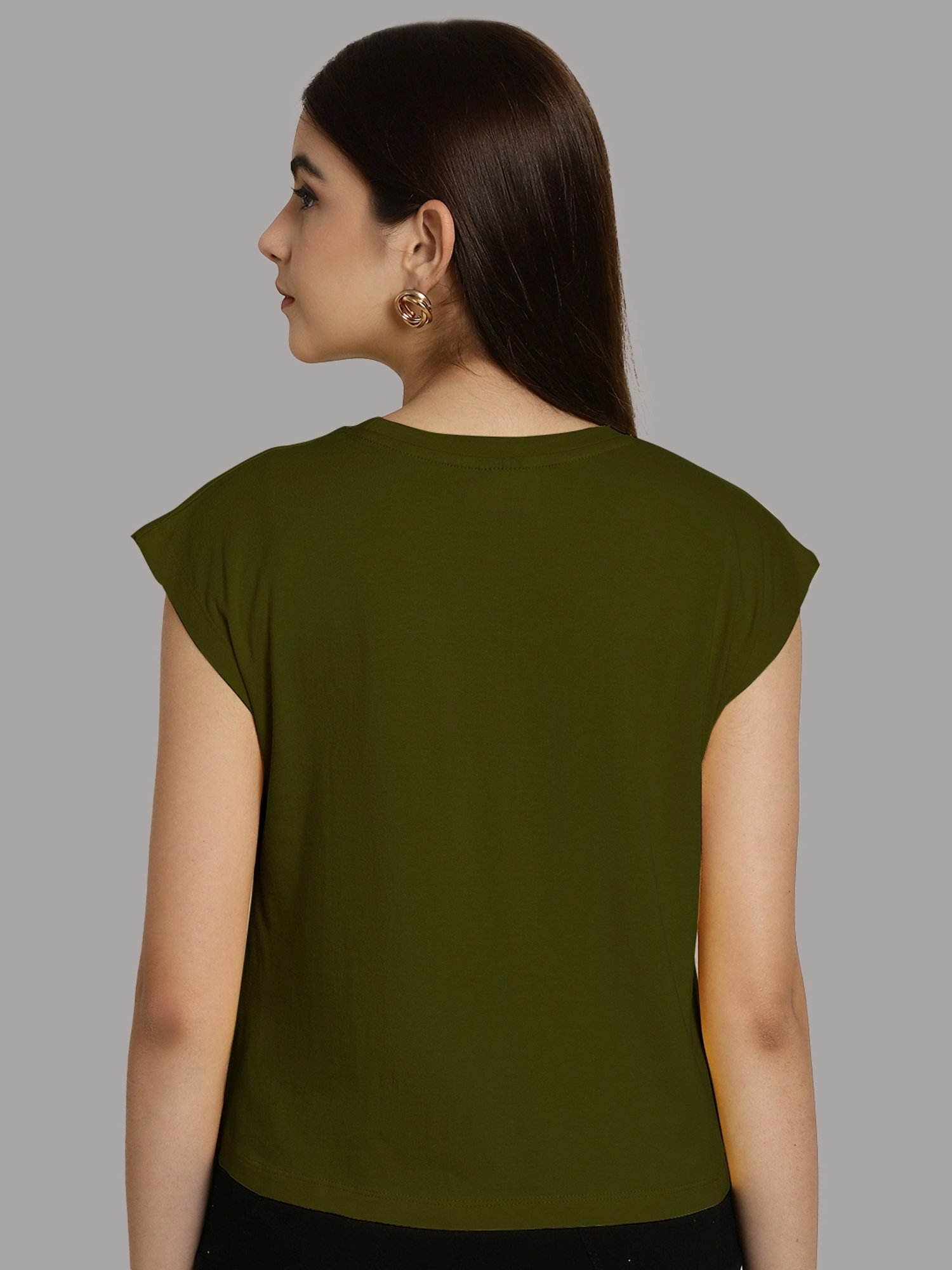 Friskers Turquoise & Olive Green Slim Fit Sports T-Shirts - Pack Of 2