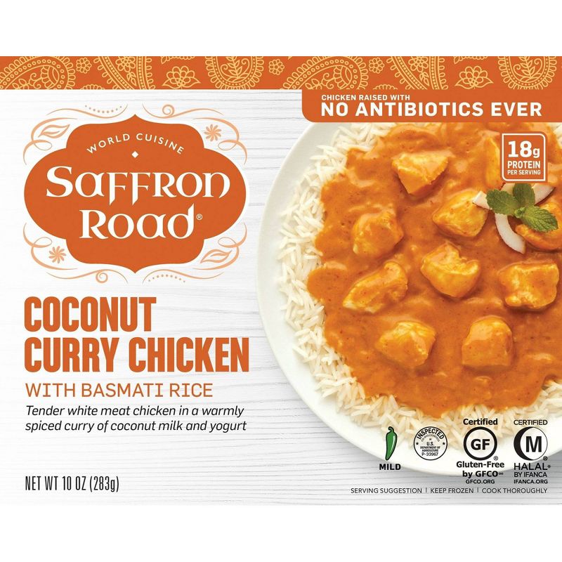 Saffron Road Frozen Coconut Curry Chicken - 10oz