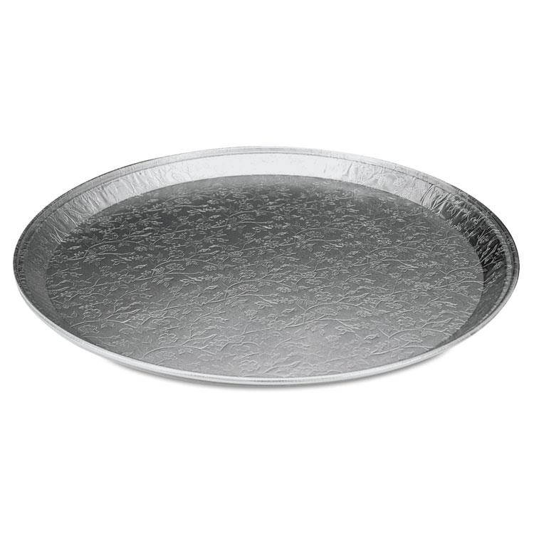 Handi-foil 401380 Aluminum Embossed Tray, Round, 12 in, 25/Case , 1 Case