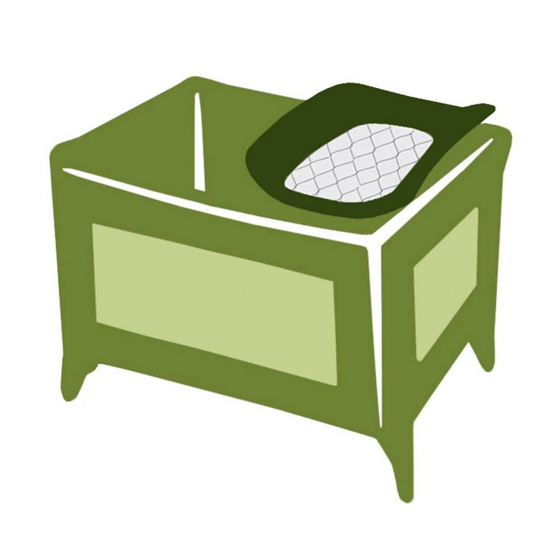 TL Care Waterproof Quilted Playard Changing Table Pads Made with Organic Cotton Top Layer - Natural