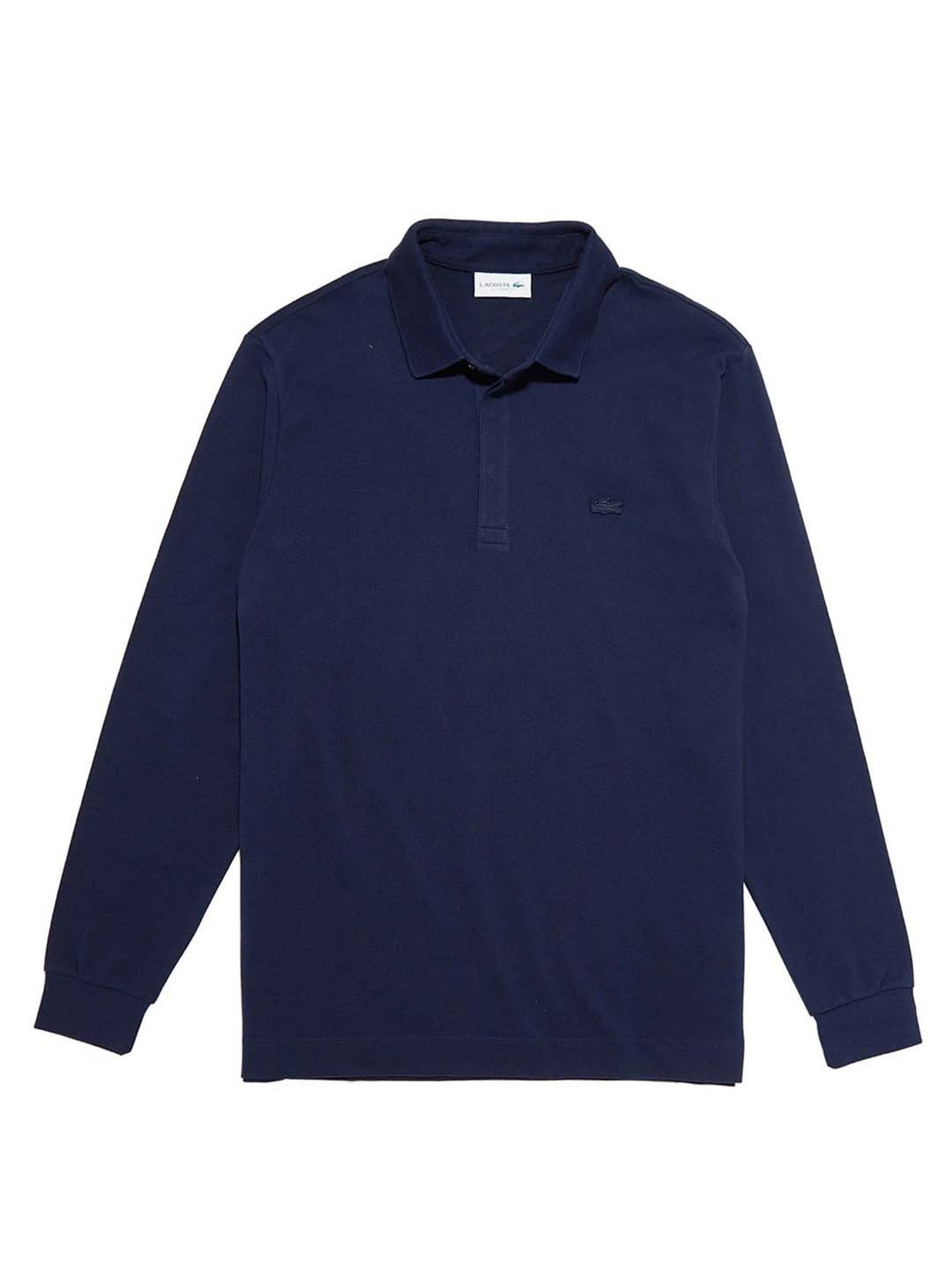 Lacoste Navy Paris Stretch Cotton Pique Regular Fit Polo T-Shirt