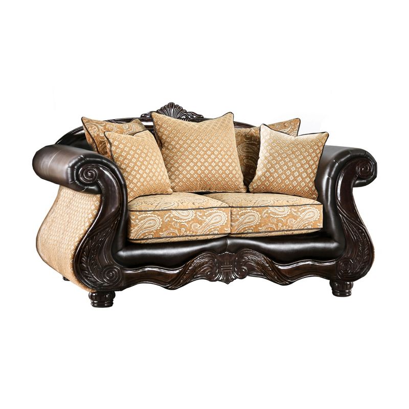 Harper Loveseat Yukon Gold/Espresso - HOMES: Inside + Out
