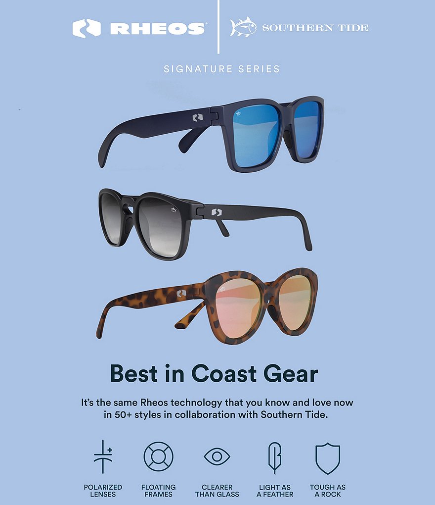 Rheos x Southern Tide Signature Series Faris Polarized Sunglasses