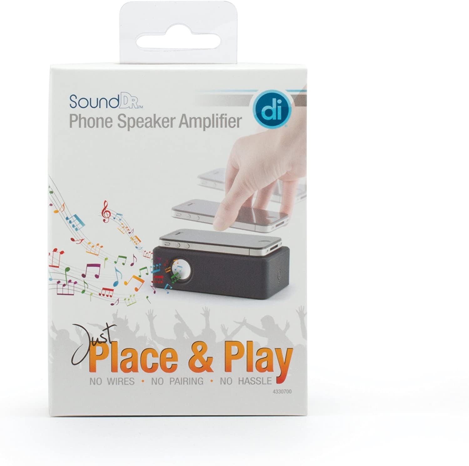 Digital Innovations Sound Dr Smart Phone Speaker Amplifier - Retail Packaging - Black