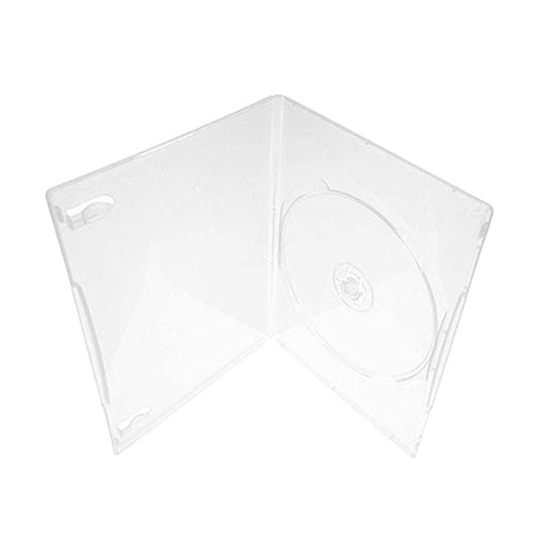 7mm Slim Clear Single CDDVD Case 100 Pieces Pack