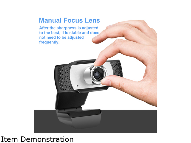 Anivia 1080p HD Webcam W8, USB Desktop Laptop Camera, Mini Plug and Play Video Calling Computer Camera, Built-in Mic, Flexible Rotatable Clip