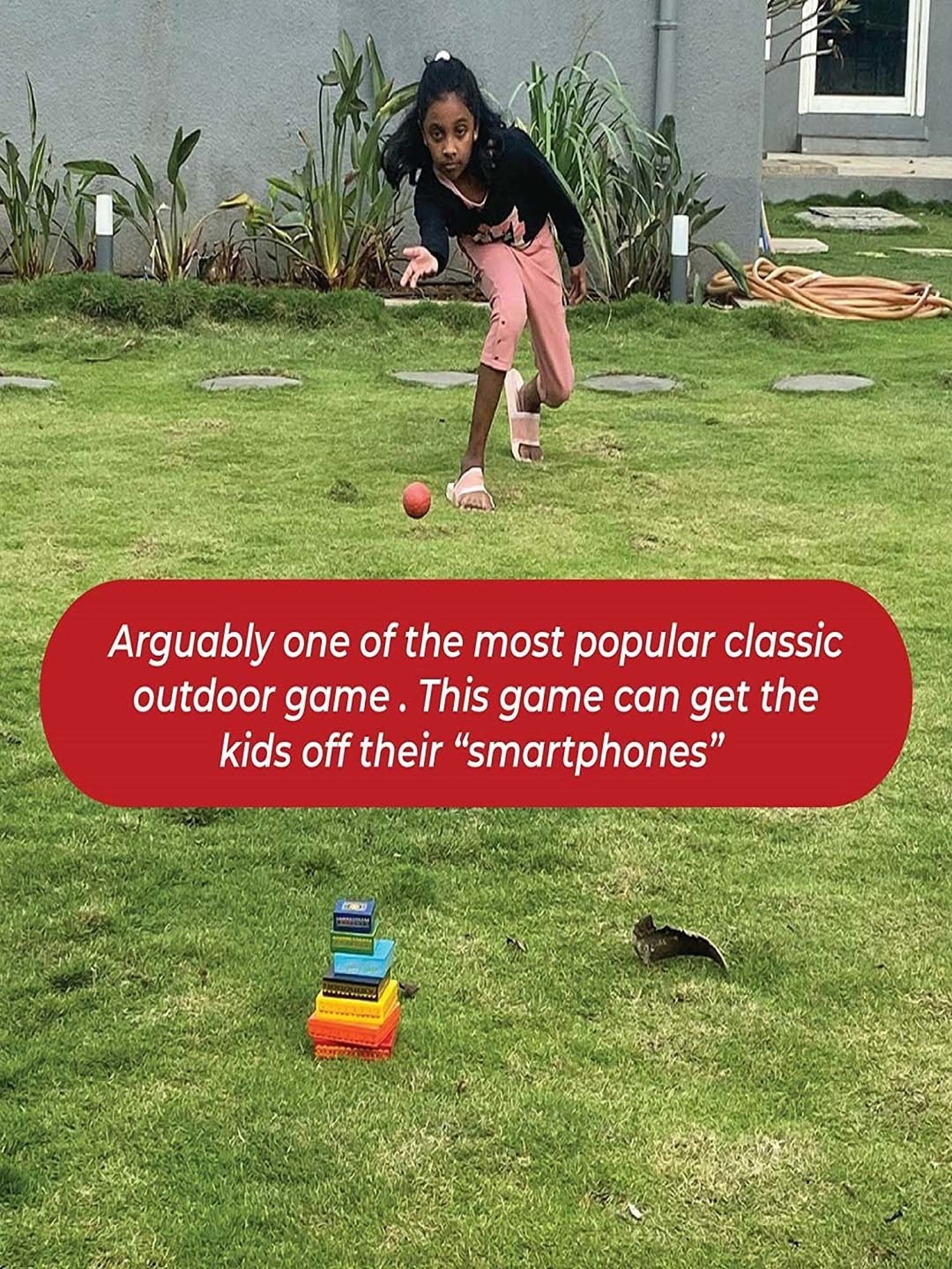 Desi Toys Kids Multicolor Wooden Seven Stone