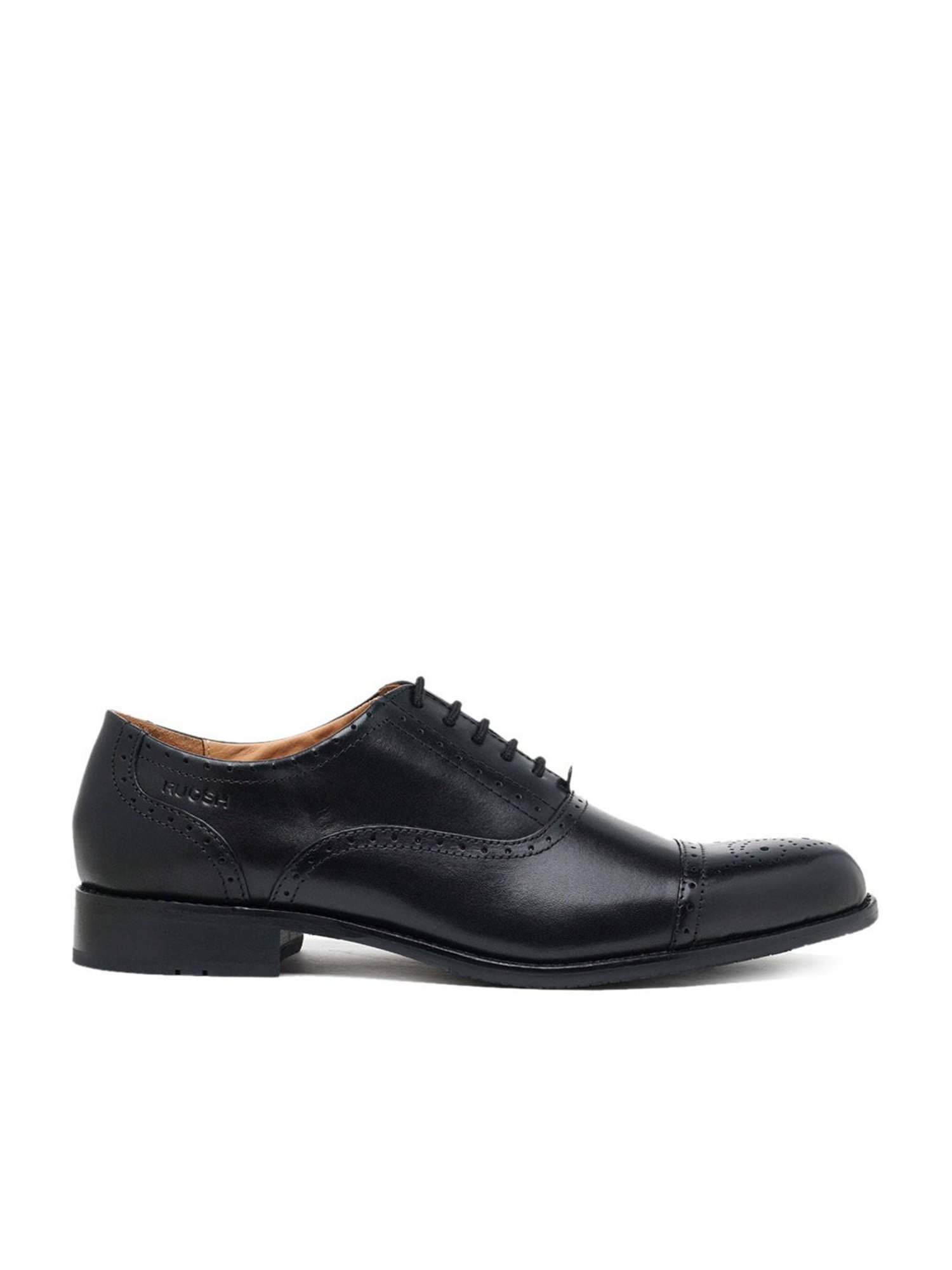 Ruosh Men's Black Oxford Shoes