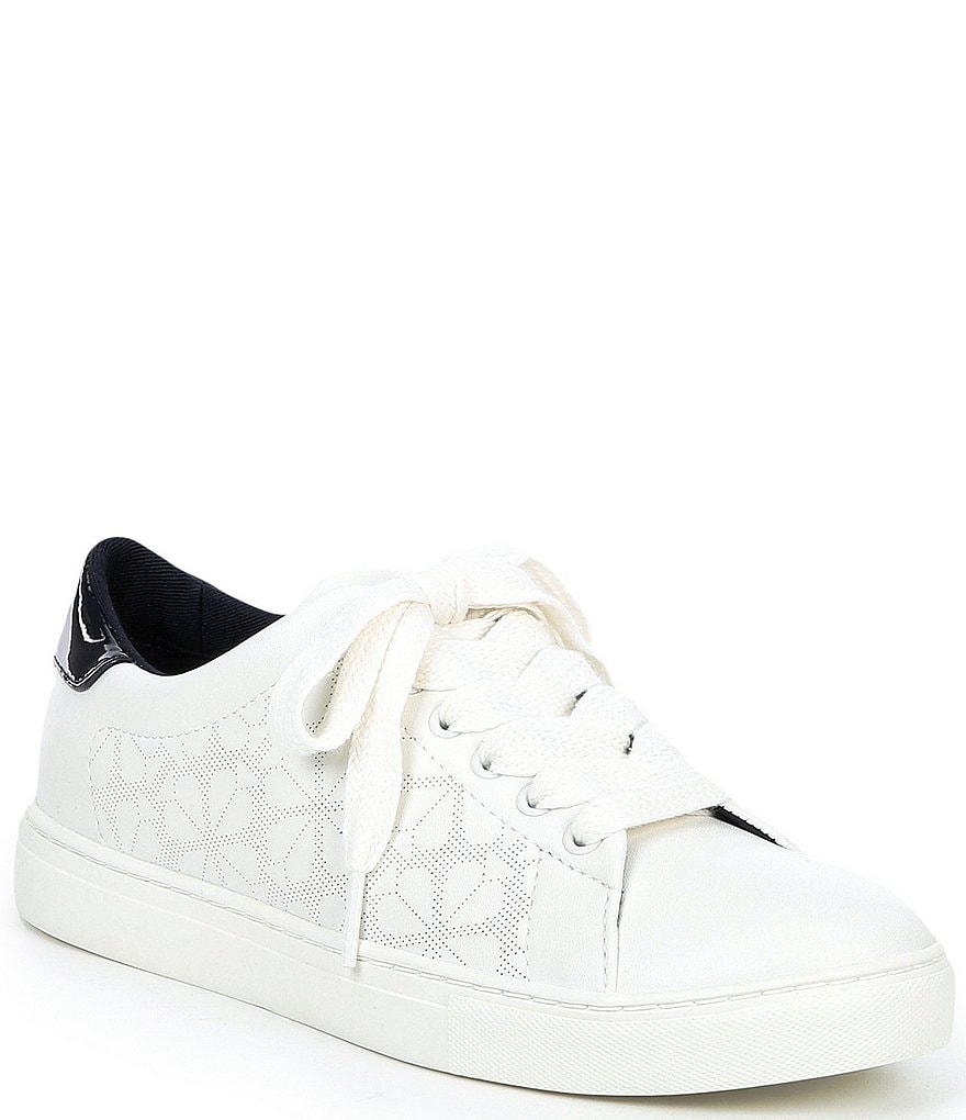 kate spade new york Audrey Perforated Spade Lace-Up Sneakers