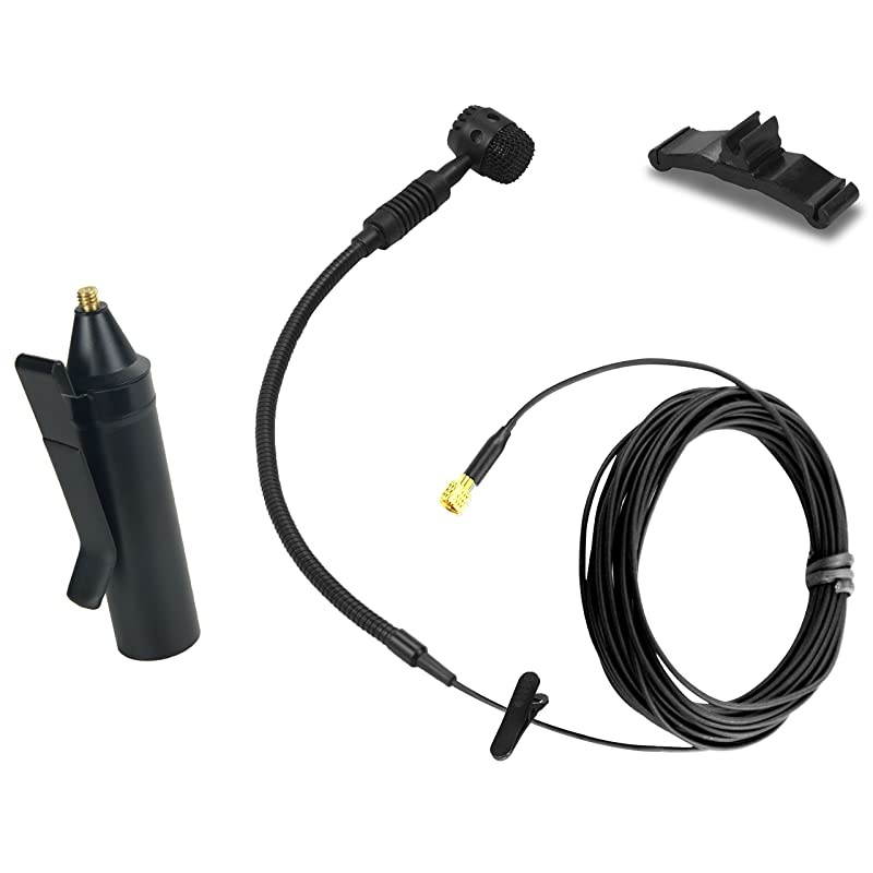 Clip On Instrument Condenser Microphone + Universal Clip for Cello