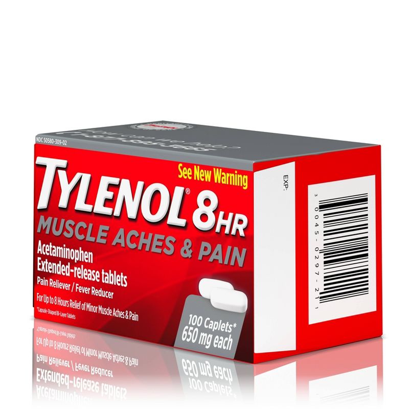 Tylenol 8 Hour Muscle Aches & Pain Tablets - Acetaminophen - 100ct