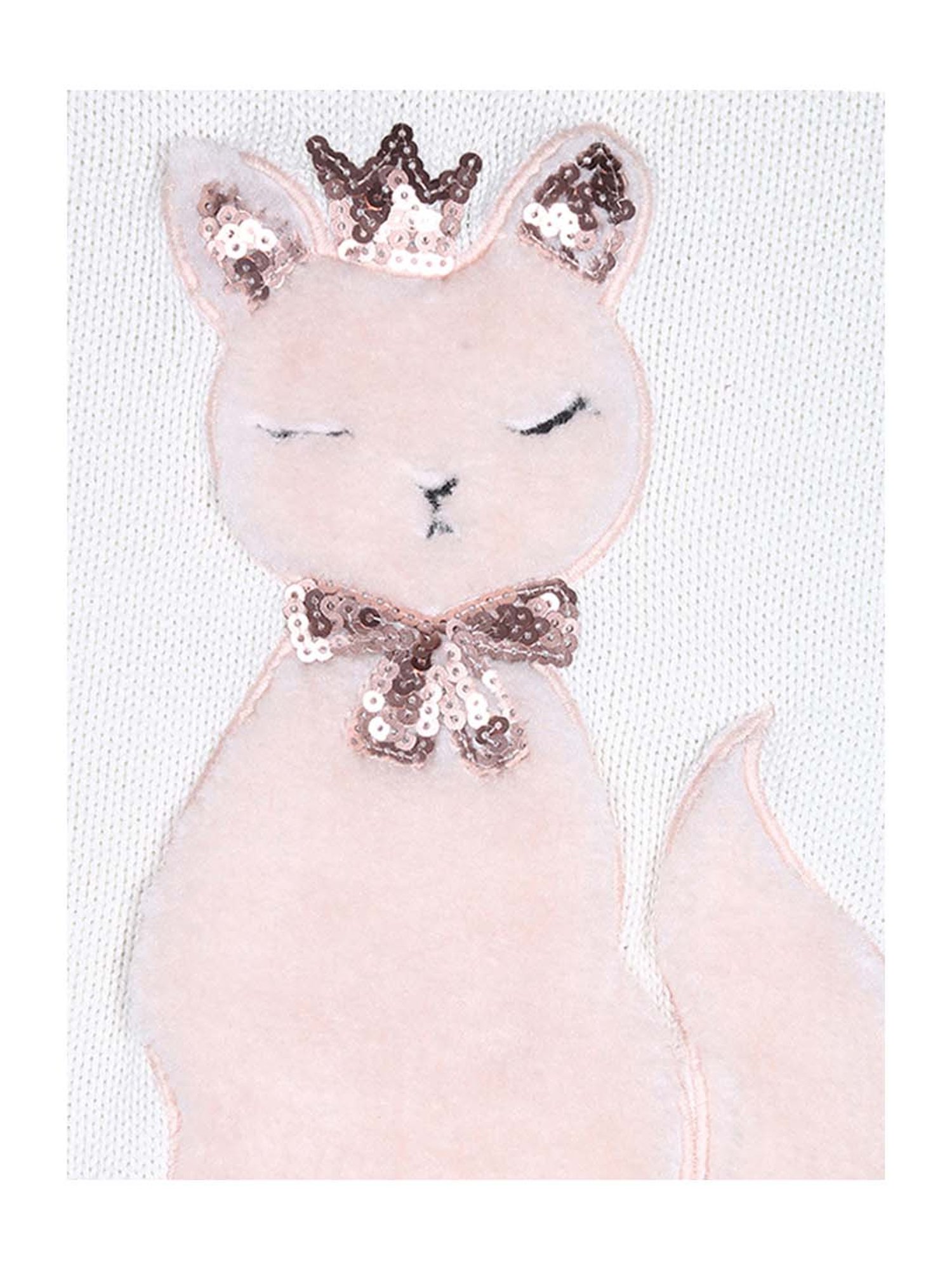 Elle Kids Black Solid Full Sleeves Sweater