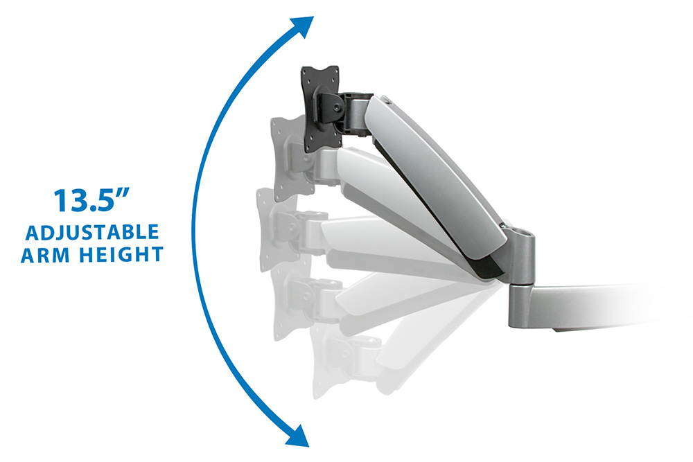 Mount-It! Dual Monitor Desk Mount | Fits 17"-27" Computer Screens | Full Motion