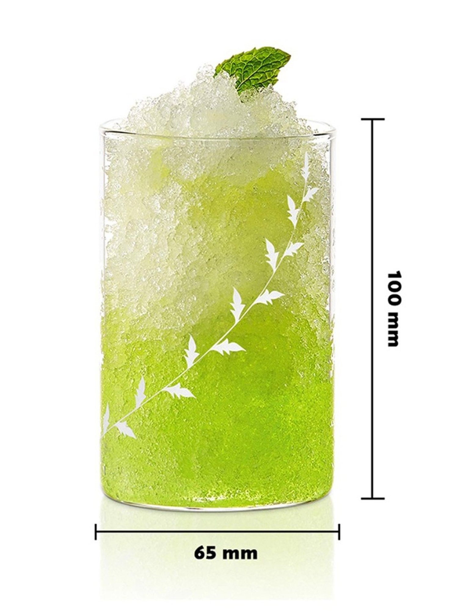 Borosil Transparent Glass Everyday Glasses - Set of 6 (295ml)