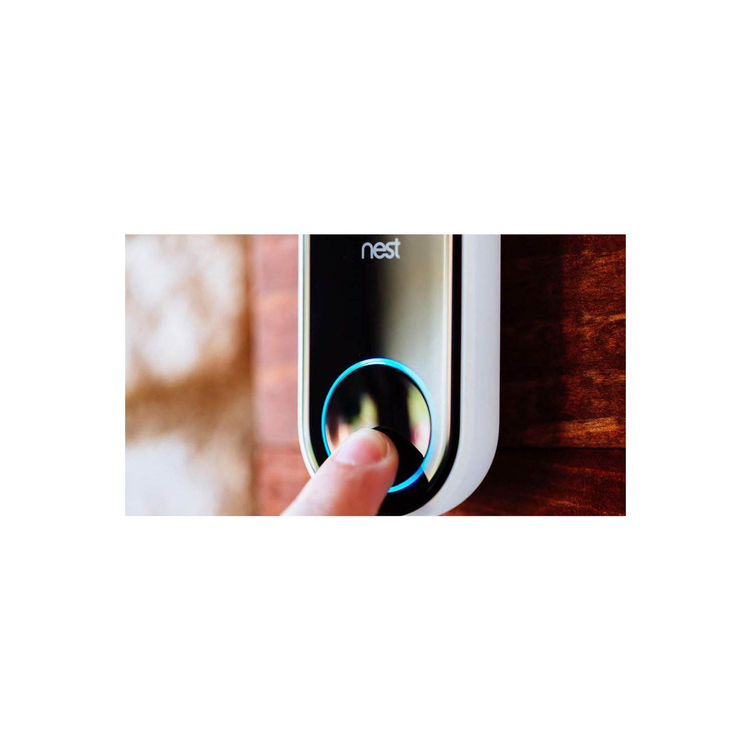 Nest Hello Smart Wi-Fi Video Doorbell (NC5100US) with 1-Year Warranty - HD Video, Night Streaming, 24/7 Streaming, HDR, Quiet Time and Wi-Fi Connectivity - White