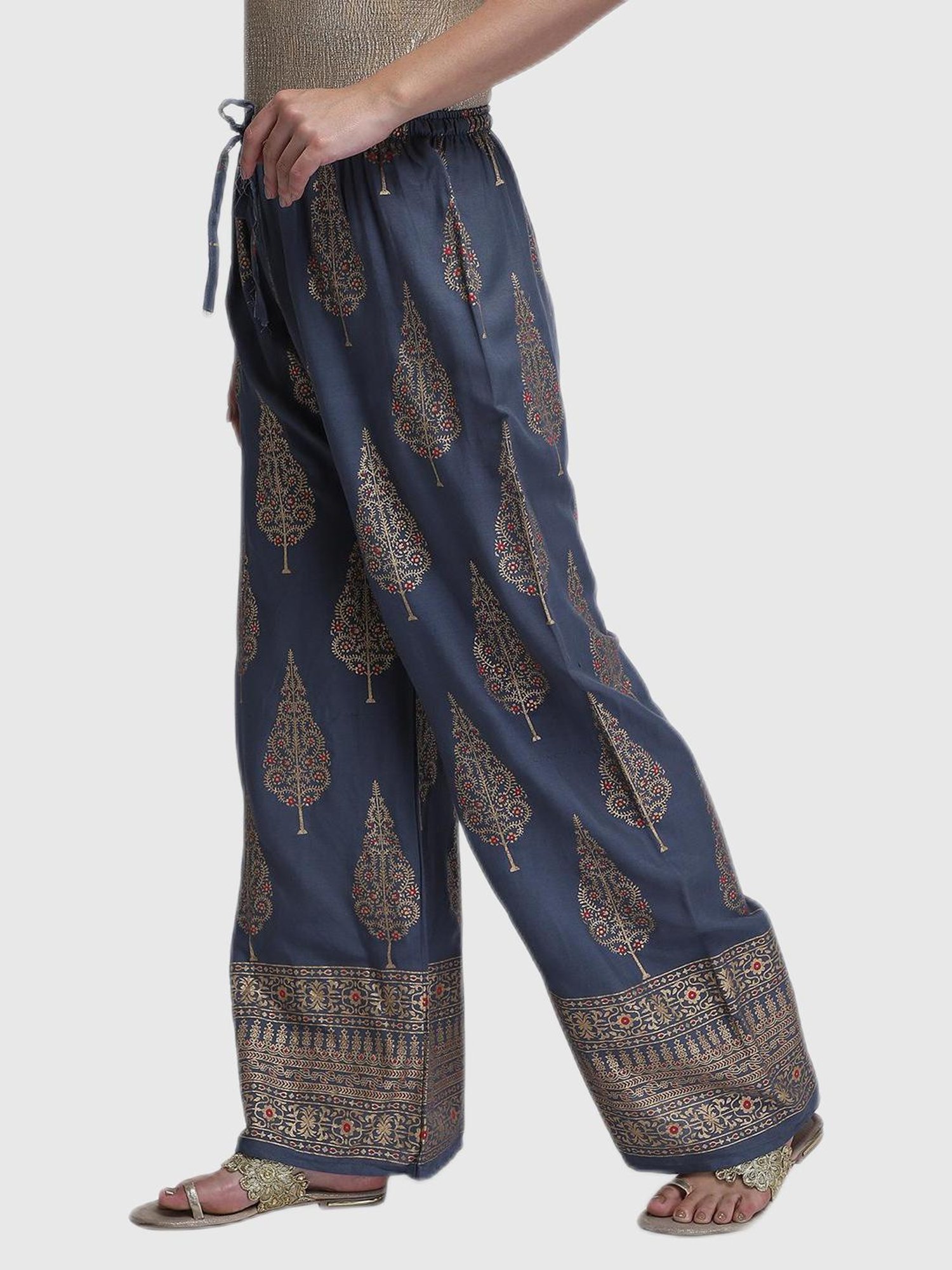 Aditi Wasan Blue Printed Palazzos