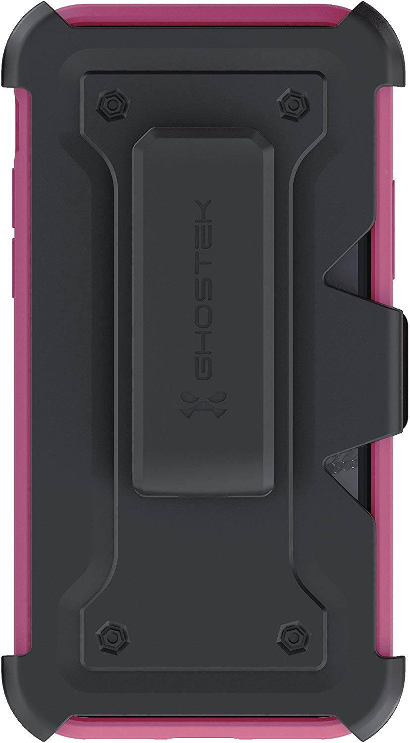 Ghostek Iron Armor Belt Clip iPhone 11 Holster Case with Kickstand and Card Holder Slot Slim Shockproof Design Heavy Duty Protection Wireless Charging Compatible 2019 iPhone 11 (6.1 Inch) - (Blue)