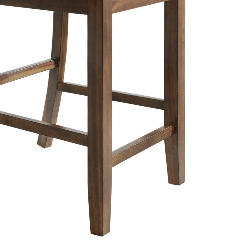 6pc Regan Counter Height Dining Set with 4 Side Chairs and Bench Cherry - Picket House Furnishings