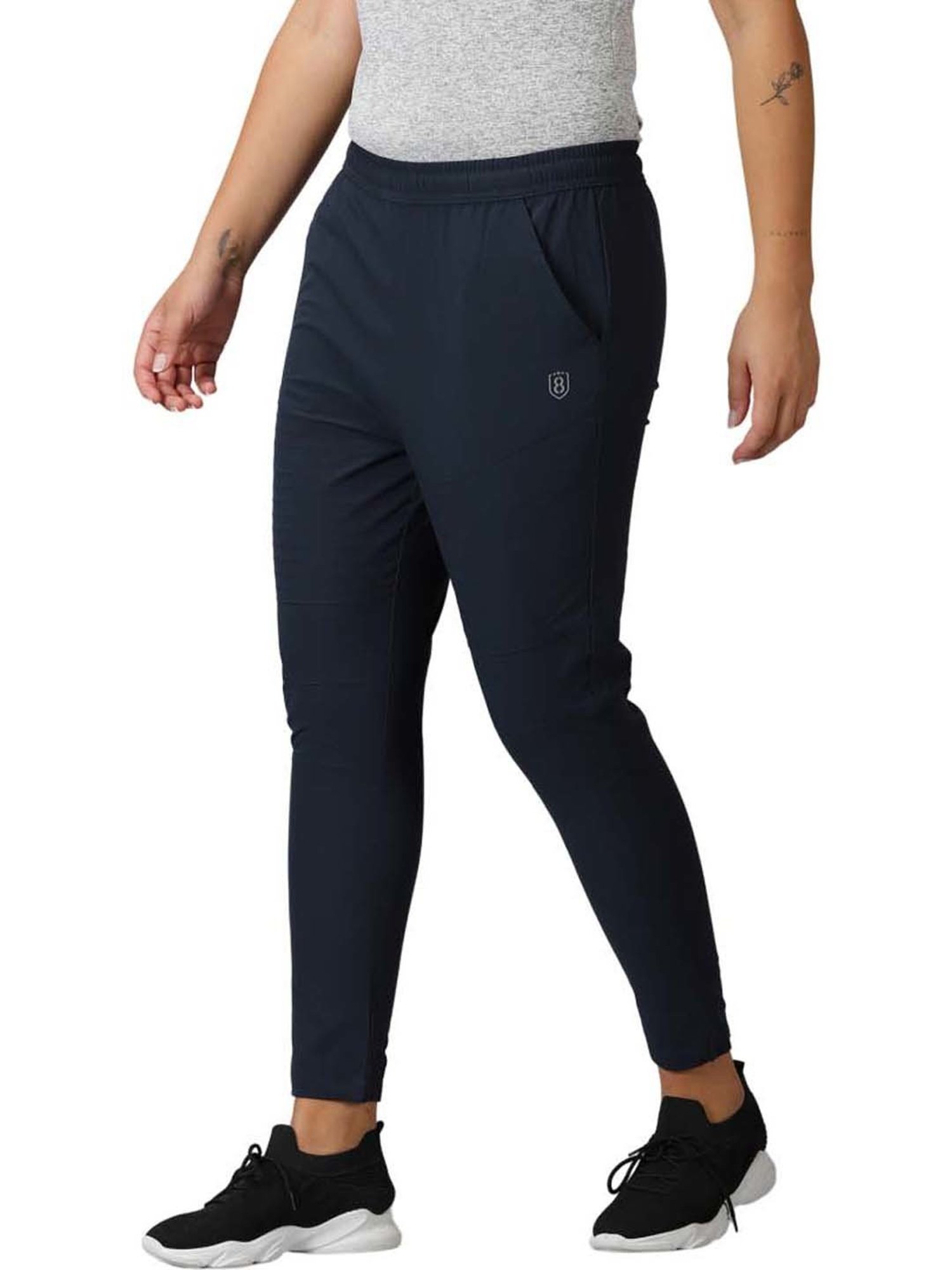 Domin8 Women Solid Training Drawstring Track Pants