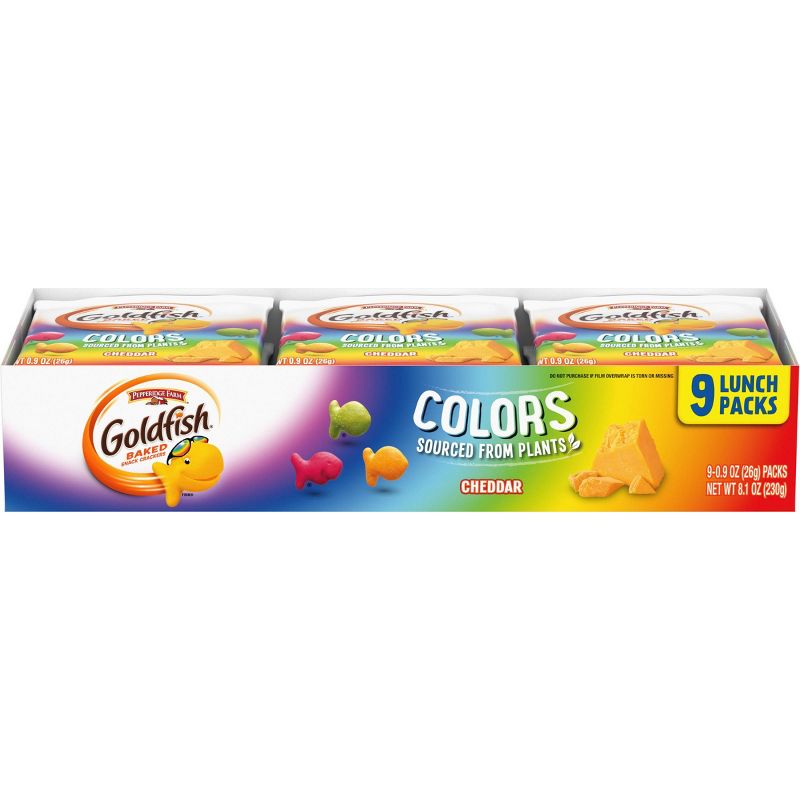 Pepperidge Farms Goldfish Colors Cheddar Crackers - 8.1oz/9ct