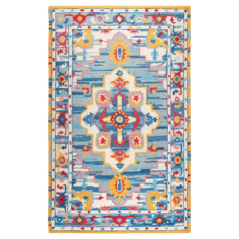 Natural Abstract Tufted Area Rug - (5'x8') - Rizzy Home