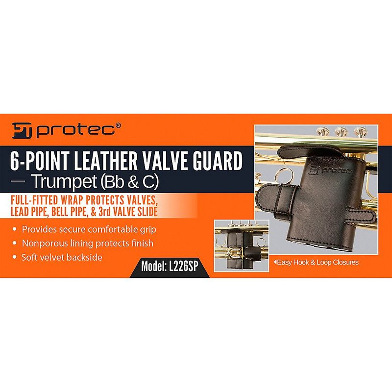 Protec Trumpet 6-Point Leather Valve Guard