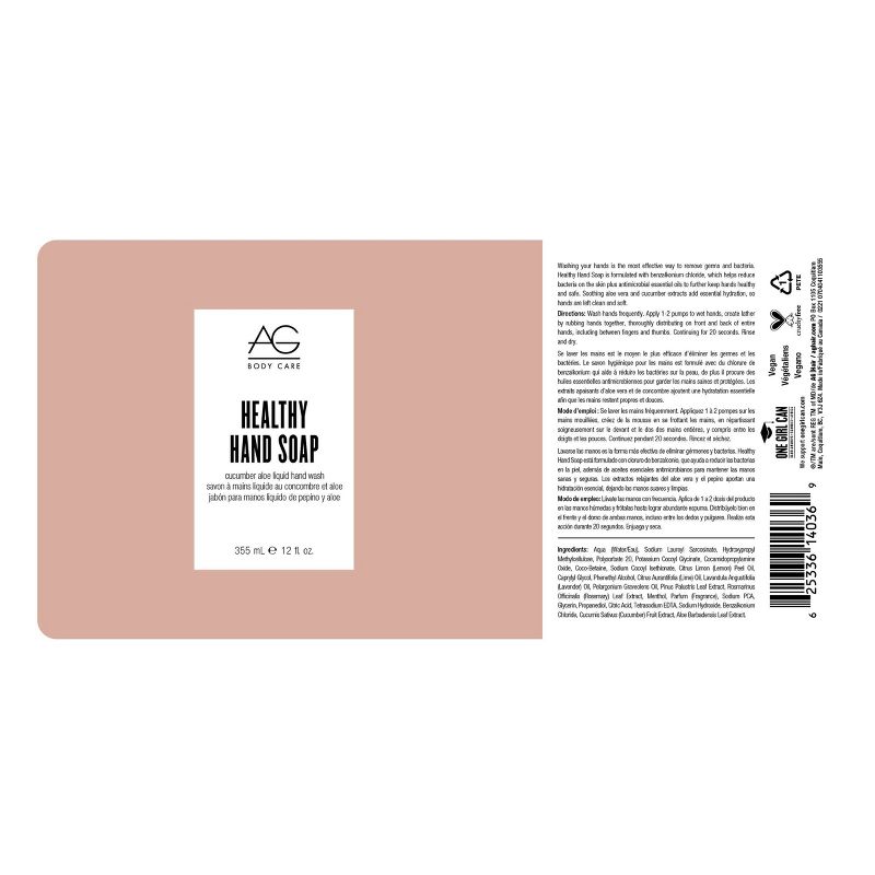 Raw Sugar Liquid Hand Soap Avocado + Cactus Pear - 16.9 fl oz