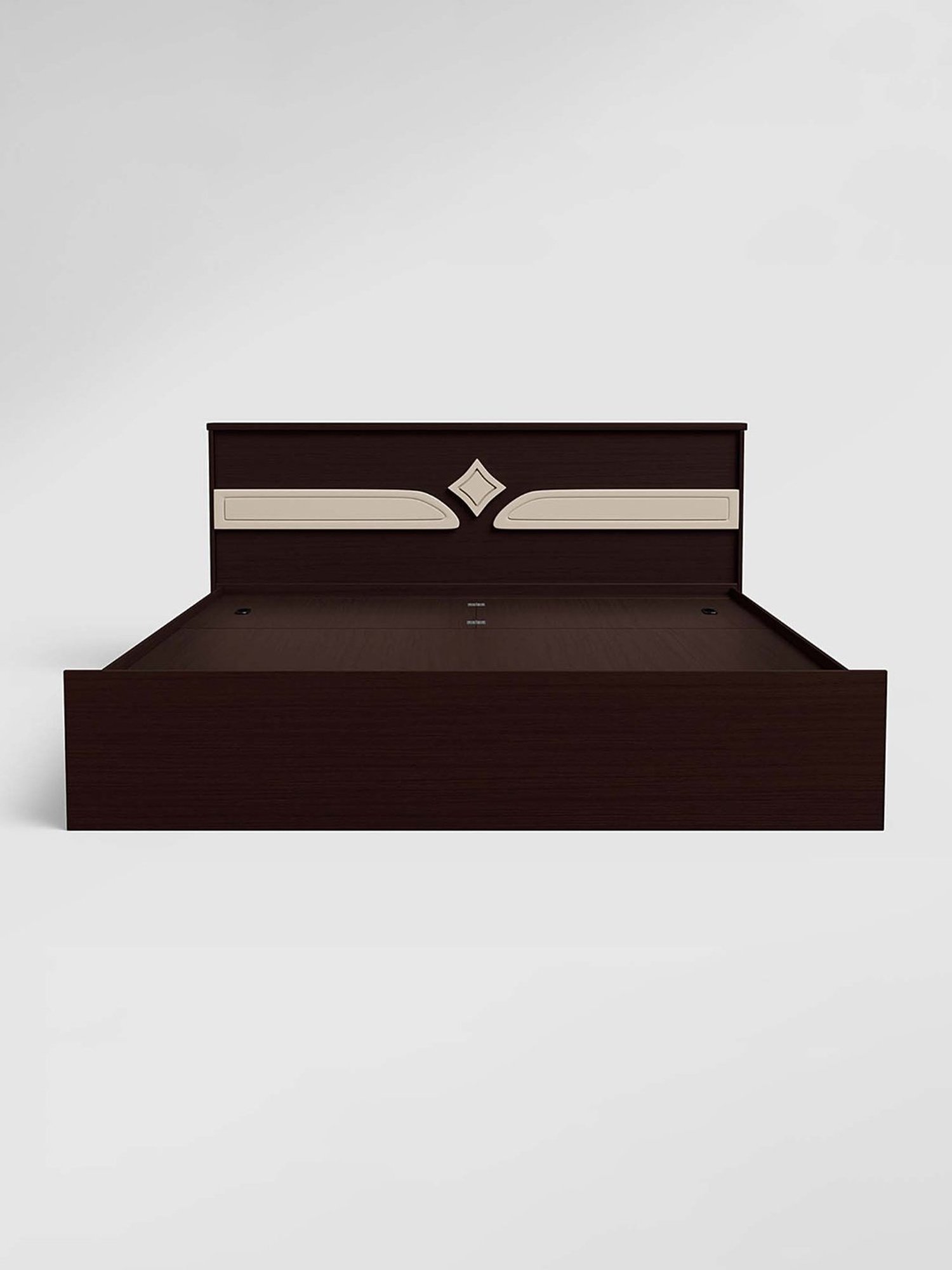 Nilkamal Riva Black Engineered Wood King Size Bed with Storage