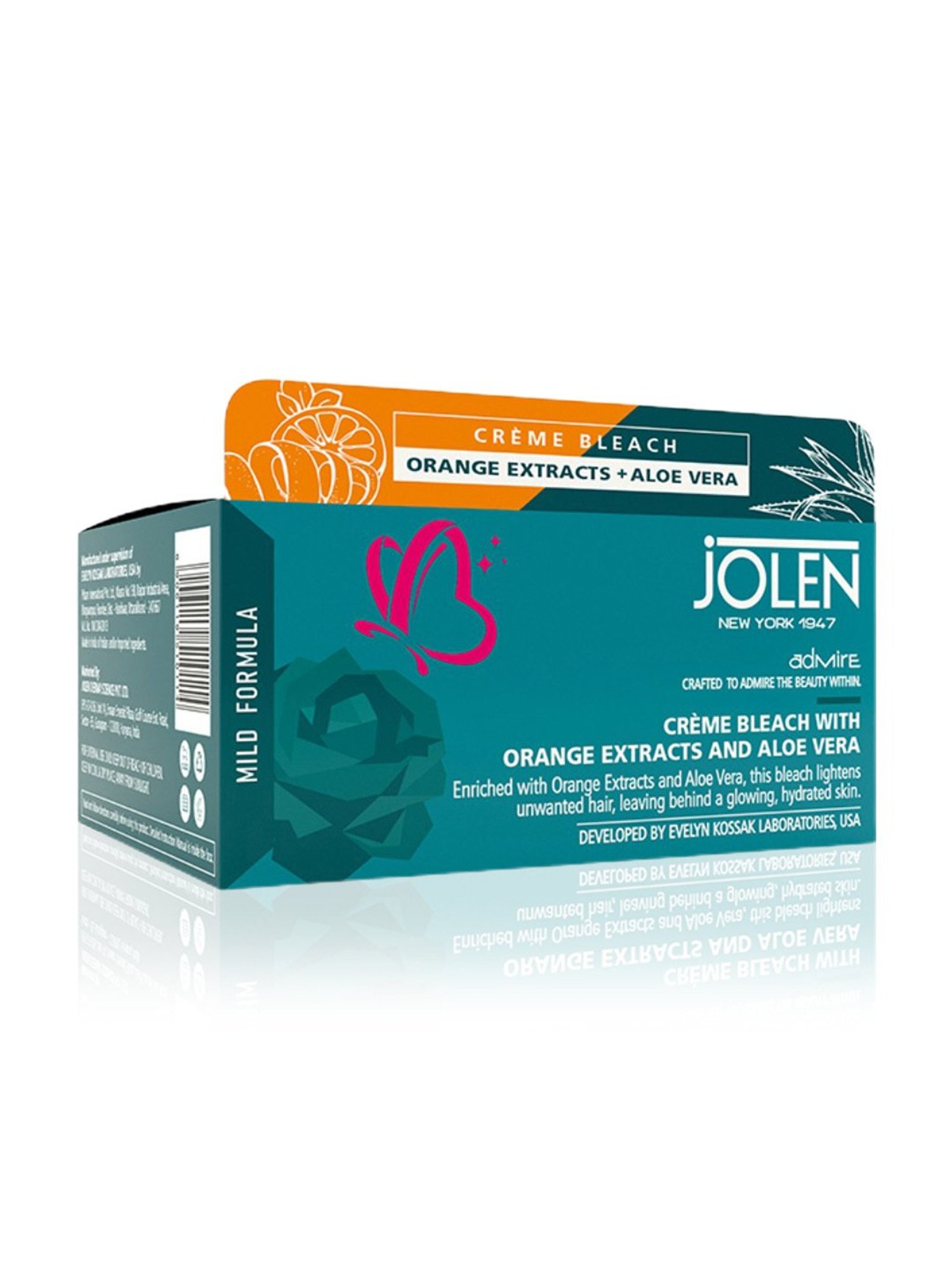Jolen New York Creme Bleach with Orange Extracts and Aloe Vera - 40 gm