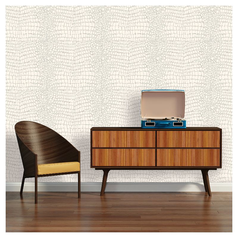Devine Color Textured Alligator Peel and Stick Wallpaper