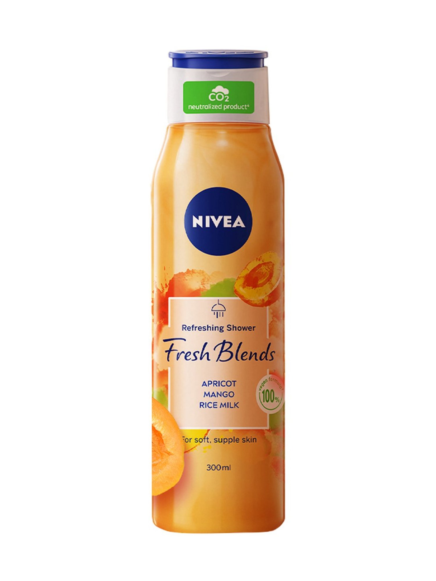 NIVEA Fresh Blends Apricot, Mango & Rice Milk Shower Gel - 300 ml