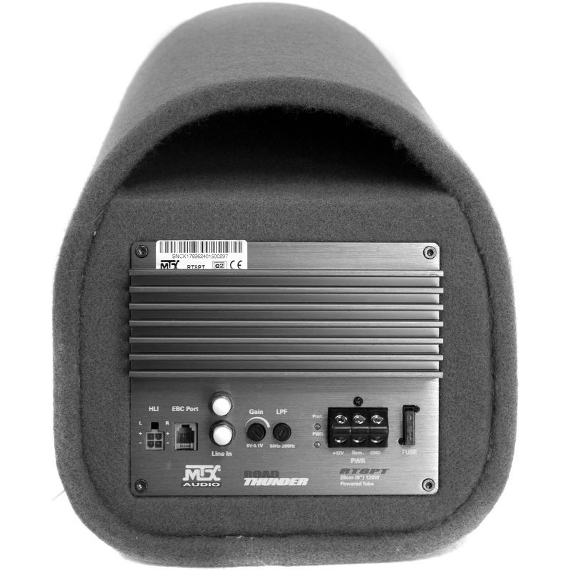 MTX AUDIO RT8PT 8" 240W Car Loaded Subwoofer Enclosure Amplified Tube Box Vented