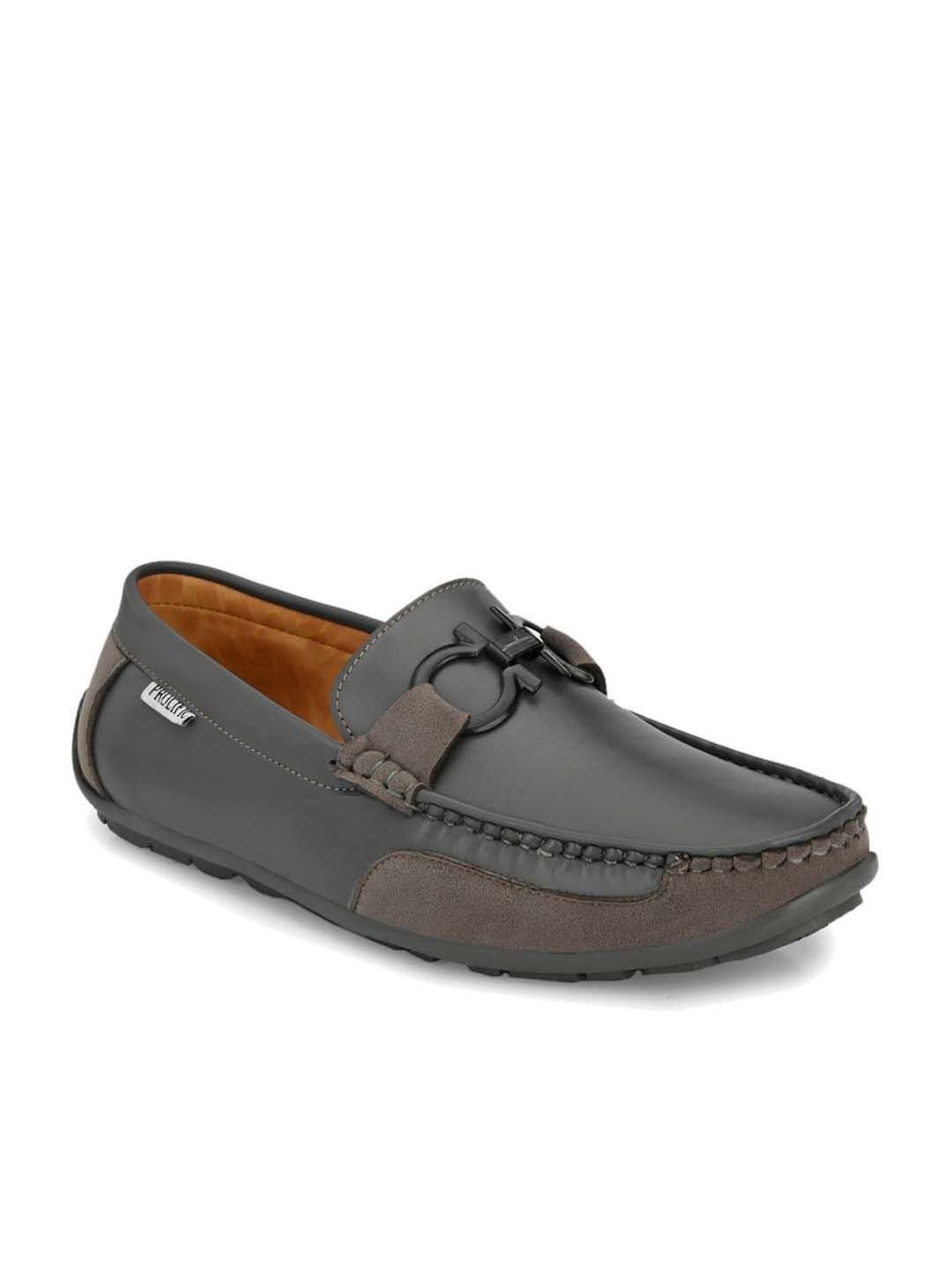 Prolific Men's Grey Casual Loafers